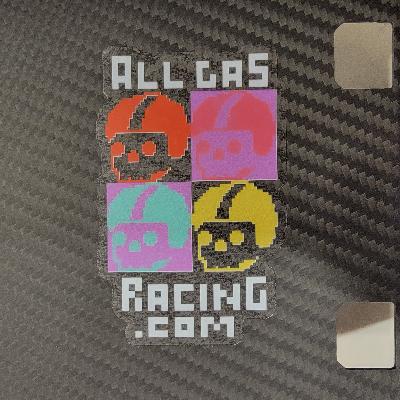 All Gas Racing Sticker - CLEAR