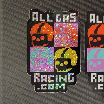 All Gas Racing Sticker - HOLOGRAPHIC