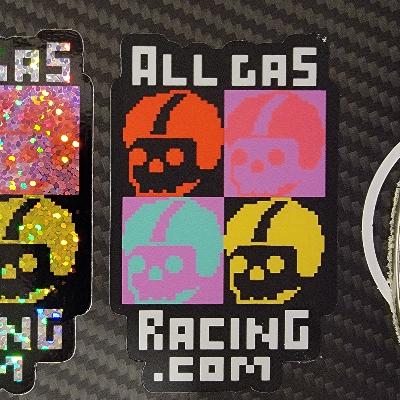 All Gas Racing Sticker - FLAT